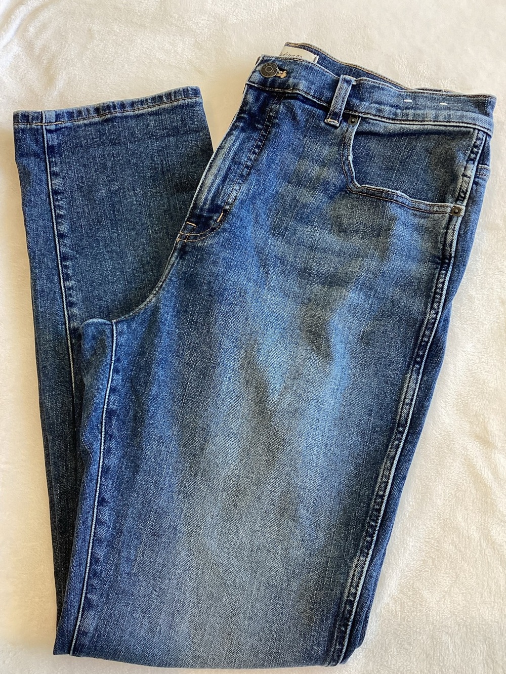 Madewell High Waist Straight Leg Pencil Jean New Size 31 Medium Denim Blue